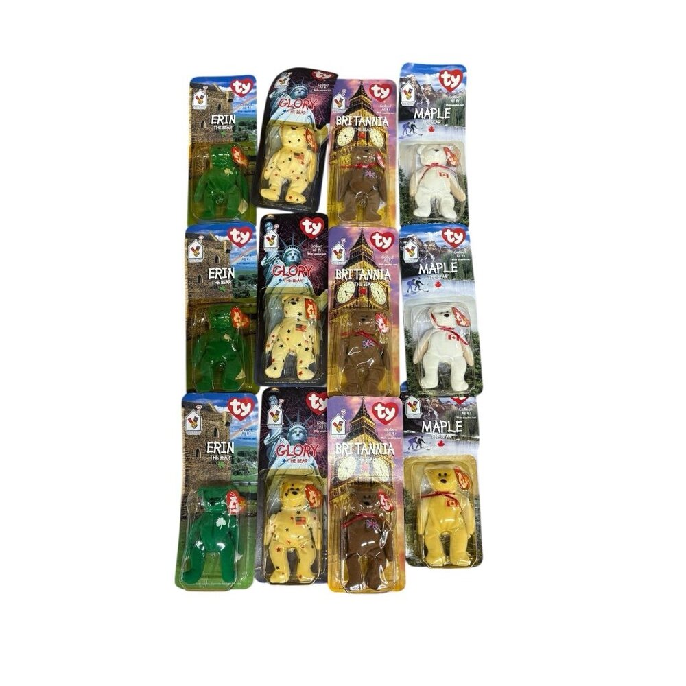 Rare Ty Beanie Babies McDonald’s 3 Complete Sets of 4 NIP READ